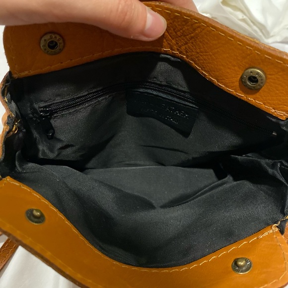 Vintage Pelletteria di Mario Brown Leather Cross Body Bag (Made in Italy) - Picture 4 of 6